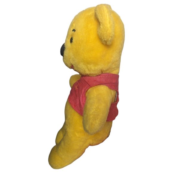 VTG Winnie The Pooh Large Stuffed Animal Pooh Bear Plush 20" w/ Red Shirt - Picture 4 of 7